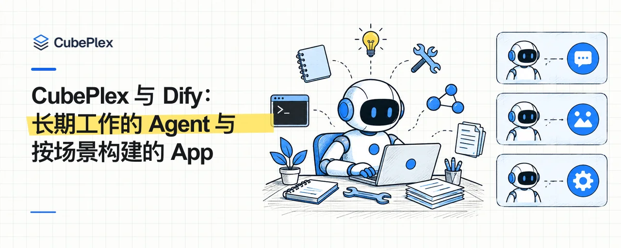 CubePlex 与 Dify：长期工作的 Agent 与按场景构建的 App